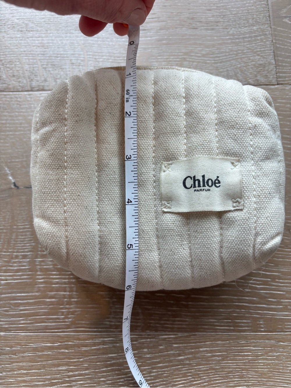 Chloé Cream Quilted Cosmetic Pouch - Picture 7 of 7